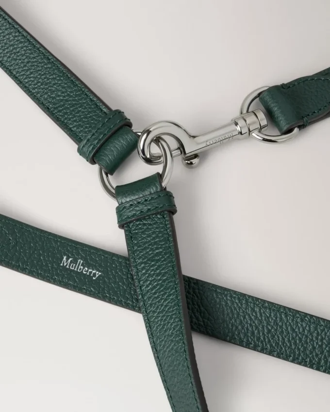 Crossbody Dog Leash Mulberry Green Small Classic Grain Crossbody Dog Leash Mulberry Green Small Classic Grain