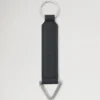 Dalston Keyring Black Rubberised Leather Men Dalston Keyring Black Rubberised Leather Men