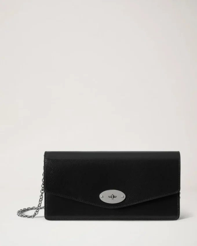 Darley Clutch Black High Shine Leather Women Darley Clutch Black High Shine Leather Women