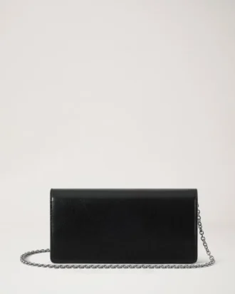 Darley Clutch Black High Shine Leather Women