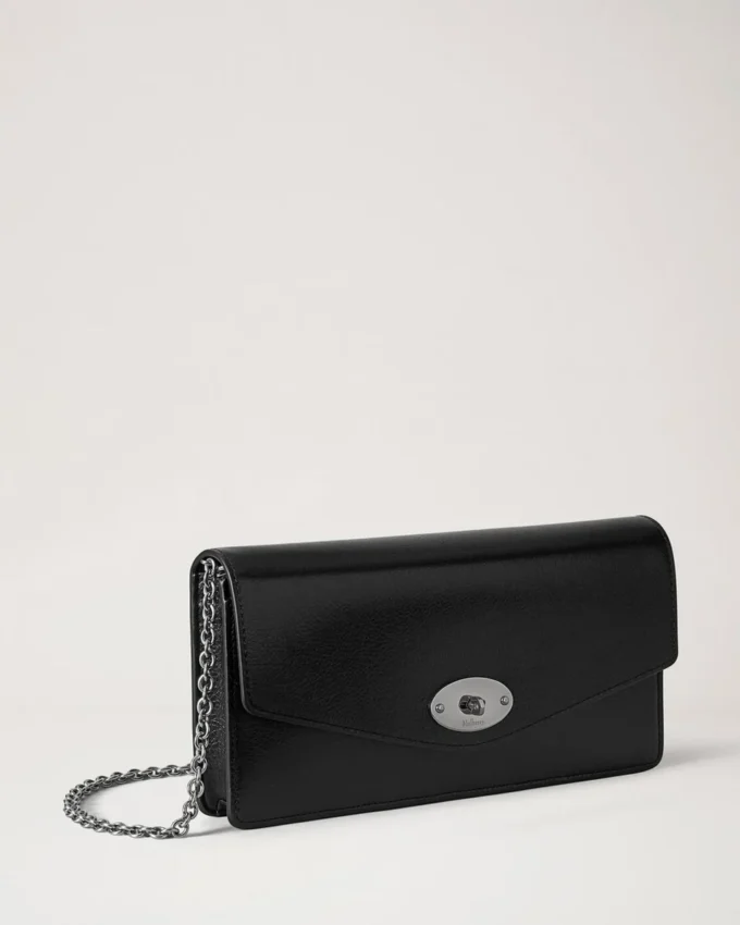 Darley Clutch Black High Shine Leather Women Darley Clutch Black High Shine Leather Women