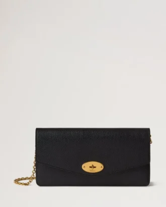 Darley Clutch Black Small Classic Grain Women