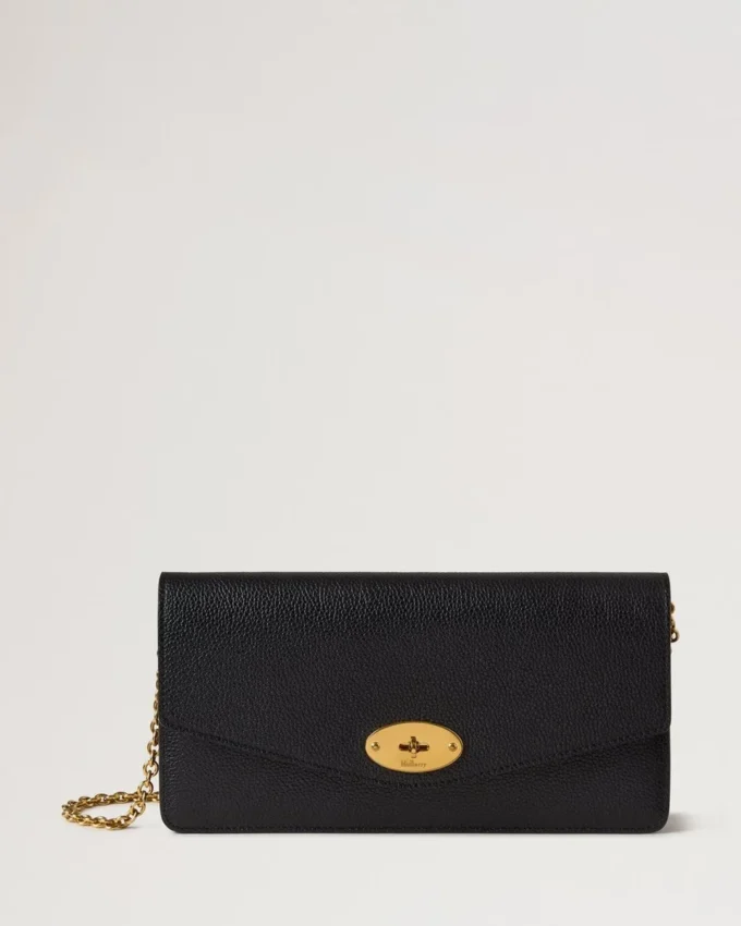 Darley Clutch Black Small Classic Grain Women Darley Clutch Black Small Classic Grain Women