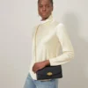 Darley Clutch Black Small Classic Grain Women Darley Clutch Black Small Classic Grain Women