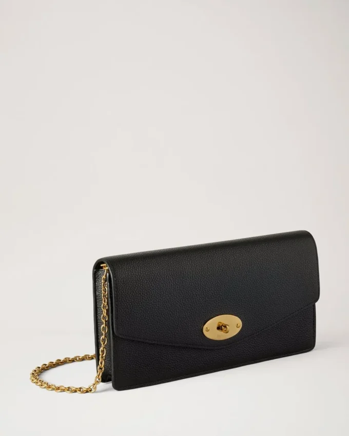 Darley Clutch Black Small Classic Grain Women Darley Clutch Black Small Classic Grain Women