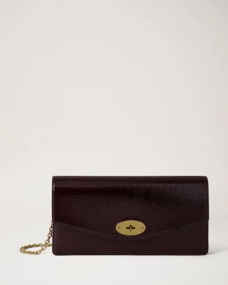 Darley Clutch Deep Aubergine Patent Women