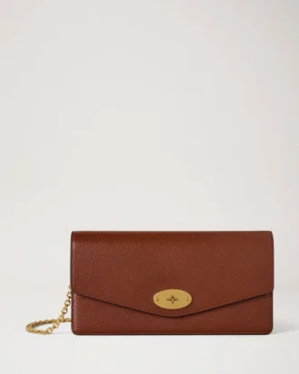 Darley Clutch Oak Two-Tone Small Classic Grain Women