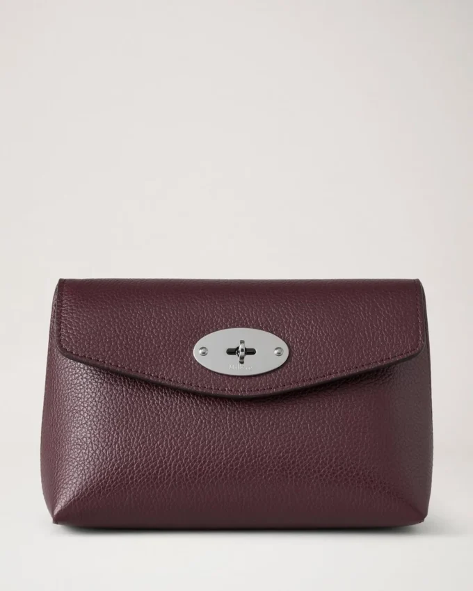 Darley Cosmetic Pouch Black Cherry Small Classic Grain Darley Cosmetic Pouch Black Cherry Small Classic Grain