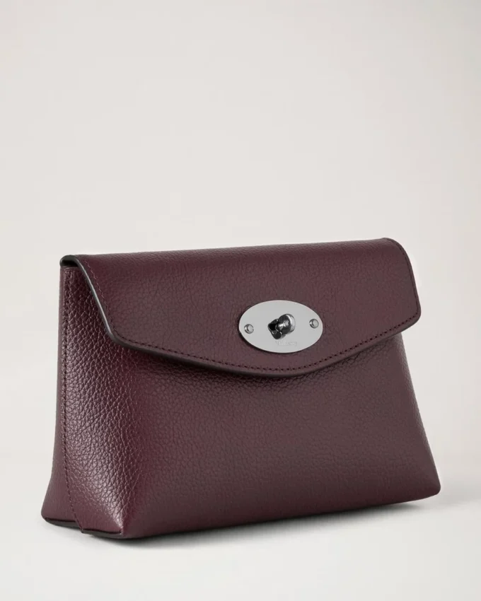 Darley Cosmetic Pouch Black Cherry Small Classic Grain Darley Cosmetic Pouch Black Cherry Small Classic Grain