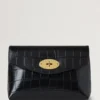 Darley Cosmetic Pouch Black Shiny Small Croc Women