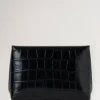 Darley Cosmetic Pouch Black Shiny Small Croc Women