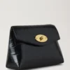 Darley Cosmetic Pouch Black Shiny Small Croc Women