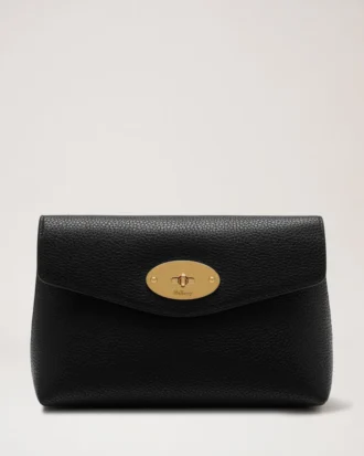 Darley Cosmetic Pouch Black Small Classic Grain