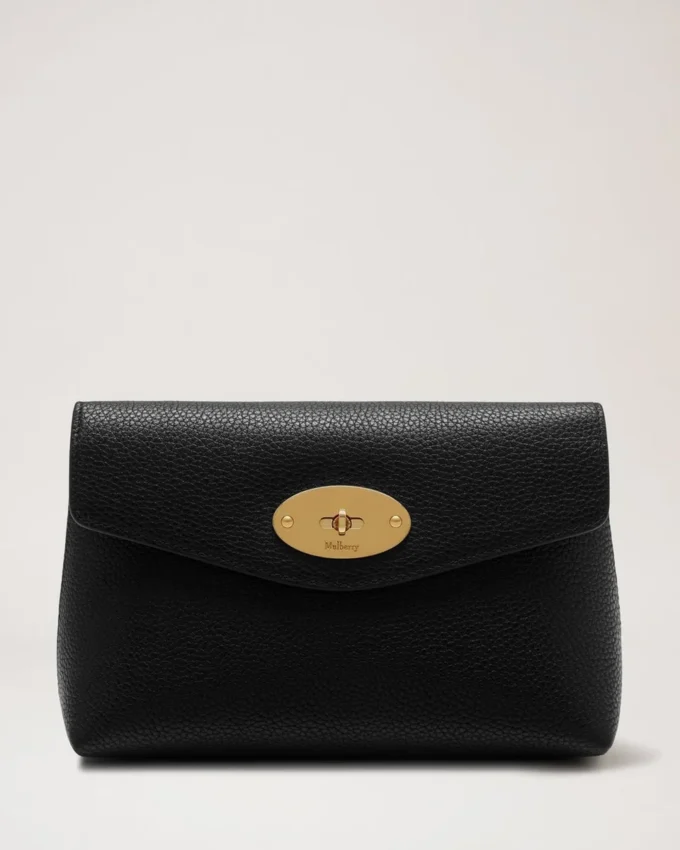 Darley Cosmetic Pouch Black Small Classic Grain Darley Cosmetic Pouch Black Small Classic Grain