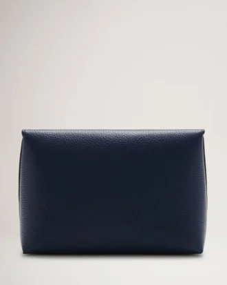 Darley Cosmetic Pouch Bright Navy Small Classic Grain Darley Cosmetic Pouch Bright Navy Small Classic Grain