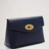 Darley Cosmetic Pouch Bright Navy Small Classic Grain Darley Cosmetic Pouch Bright Navy Small Classic Grain