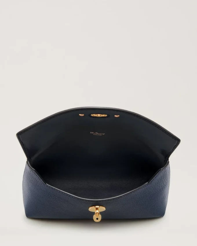 Darley Cosmetic Pouch Bright Navy Small Classic Grain Darley Cosmetic Pouch Bright Navy Small Classic Grain