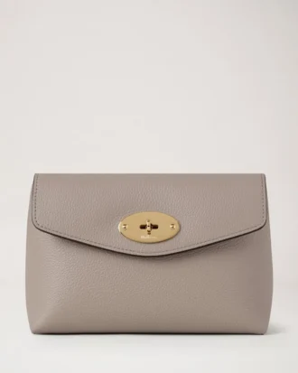 Darley Cosmetic Pouch Cashmere Taupe Small Classic Grain Darley Cosmetic Pouch Cashmere Taupe Small Classic Grain