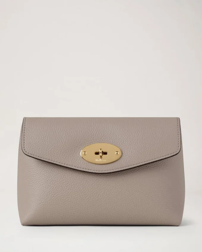 Darley Cosmetic Pouch Cashmere Taupe Small Classic Grain Darley Cosmetic Pouch Cashmere Taupe Small Classic Grain
