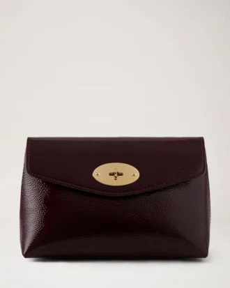 Darley Cosmetic Pouch Deep Aubergine Patent Women