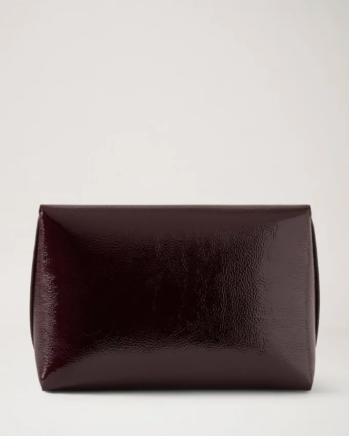 Darley Cosmetic Pouch Deep Aubergine Patent Women