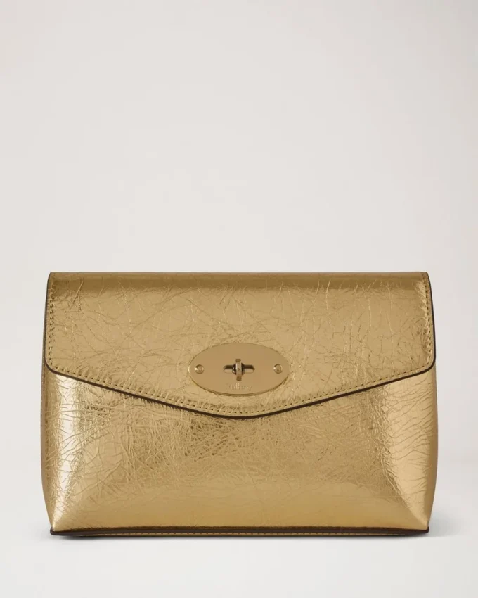 Darley Cosmetic Pouch Somerset Gold Grainy Metallic Darley Cosmetic Pouch Somerset Gold Grainy Metallic