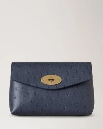 Darley Cosmetic Pouch Stormy Blue Ostrich Women