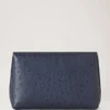 Darley Cosmetic Pouch Stormy Blue Ostrich Women Darley Cosmetic Pouch Stormy Blue Ostrich Women