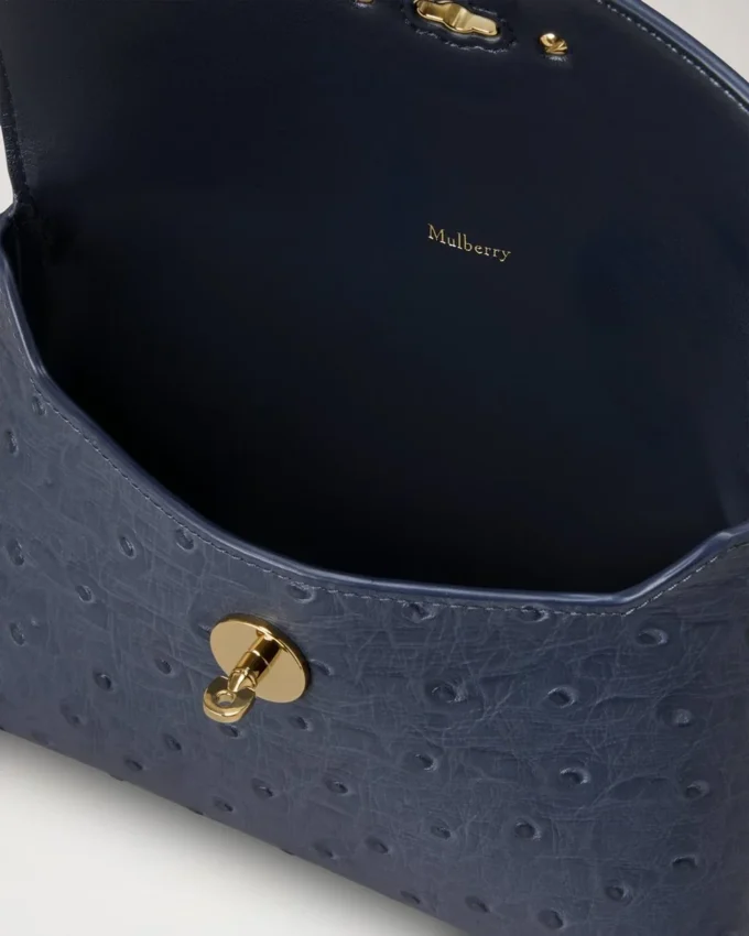 Darley Cosmetic Pouch Stormy Blue Ostrich Women Darley Cosmetic Pouch Stormy Blue Ostrich Women