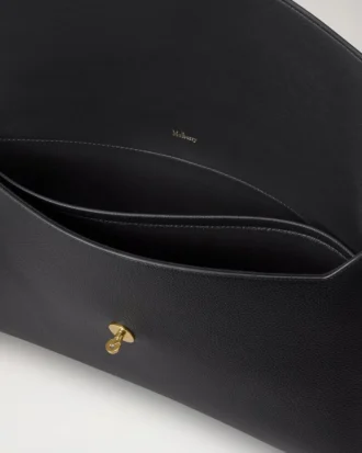 Darley Envelope Pouch Black Small Classic Grain