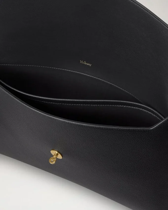 Darley Envelope Pouch Black Small Classic Grain