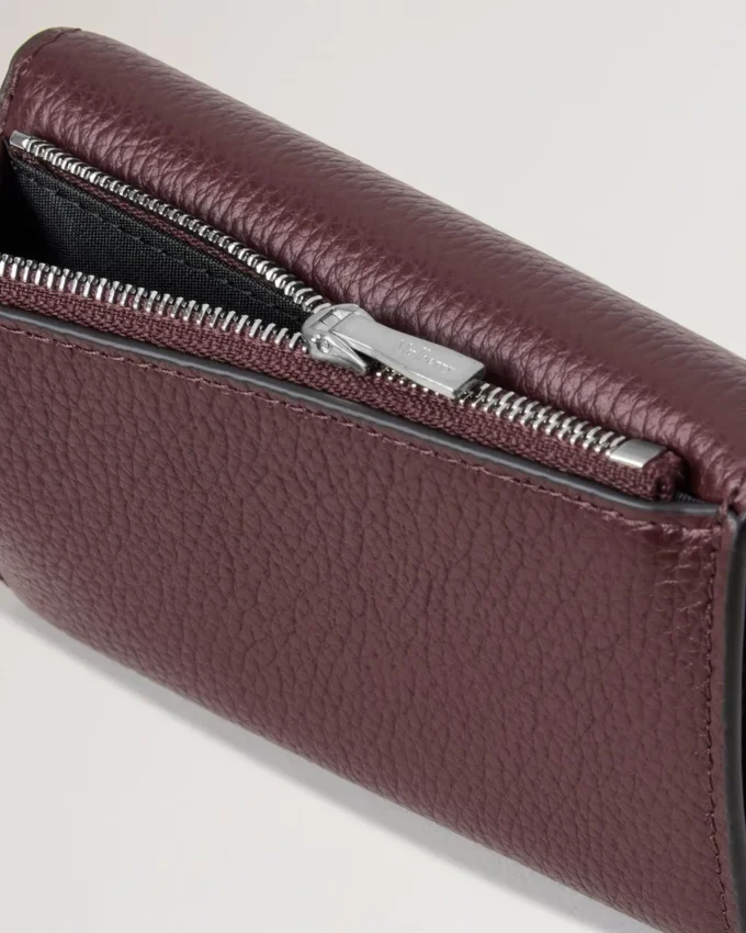 Darley Folded Multi-Card Wallet Black Cherry Small Classic Grain Darley Folded Multi-Card Wallet Black Cherry Small Classic Grain