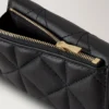 Darley Folded Multi-Card Wallet Black Quilted Nappa Darley Folded Multi-Card Wallet Black Quilted Nappa