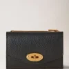 Darley Folded Multi-Card Wallet Black Small Classic Grain