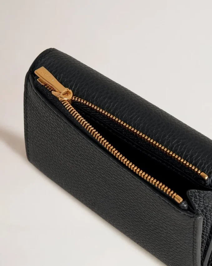 Darley Folded Multi-Card Wallet Black Small Classic Grain
