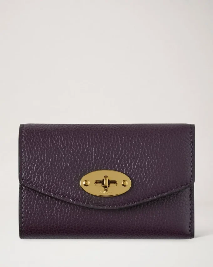 Darley Folded Multi-Card Wallet Deep Aubergine Small Classic Grain Darley Folded Multi-Card Wallet Deep Aubergine Small Classic Grain