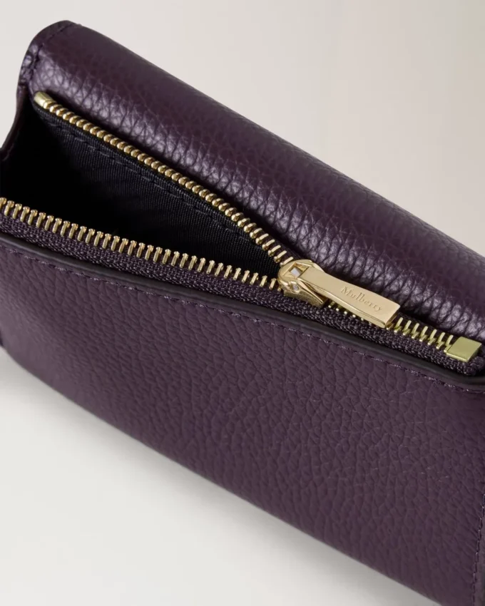 Darley Folded Multi-Card Wallet Deep Aubergine Small Classic Grain Darley Folded Multi-Card Wallet Deep Aubergine Small Classic Grain