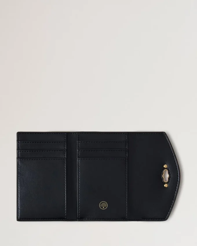 Darley Folded Multi-Card Wallet Ebony Small Classic Grain