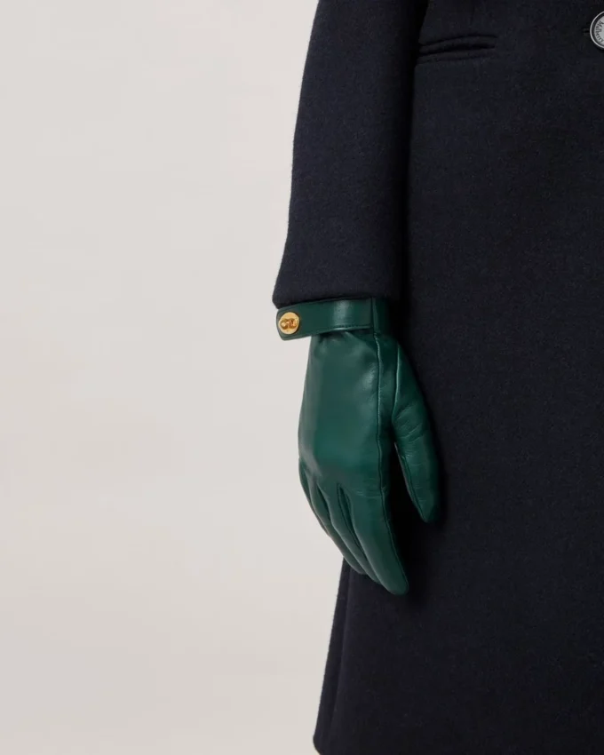 Darley Gloves Mulberry Green Smooth Nappa Darley Darley Gloves Mulberry Green Smooth Nappa Darley