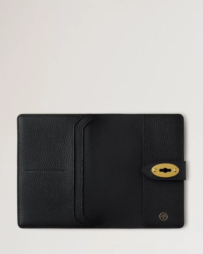 Darley Passport Cover Black Small Classic Grain Darley Passport Cover Black Small Classic Grain