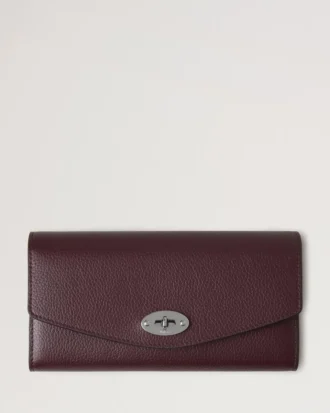Darley Wallet Black Cherry Small Classic Grain Women