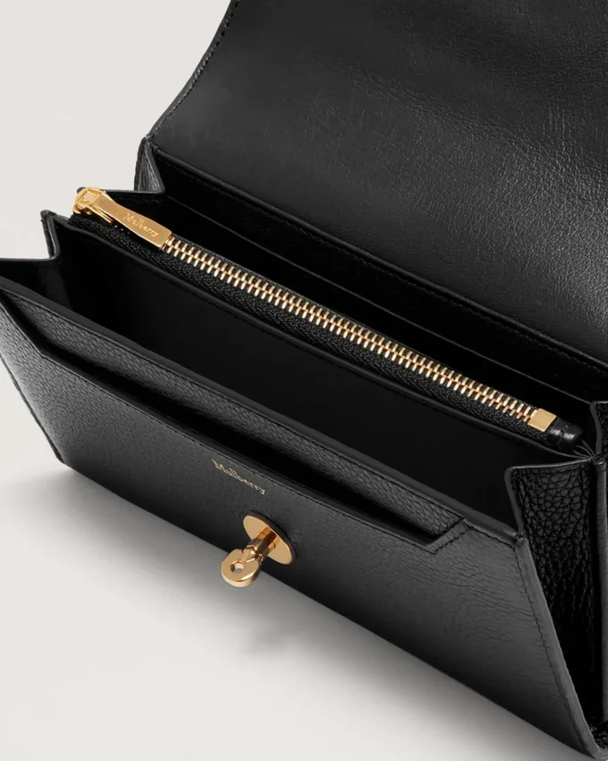 Darley Wallet Black Small Classic Grain Women Darley Wallet Black Small Classic Grain Women