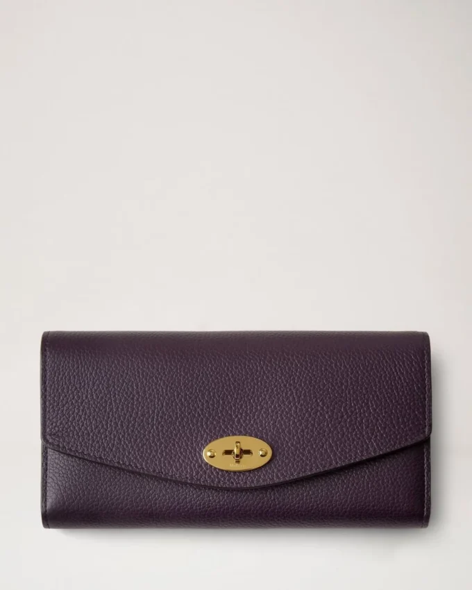 Darley Wallet Deep Aubergine Small Classic Grain Darley Wallet Deep Aubergine Small Classic Grain