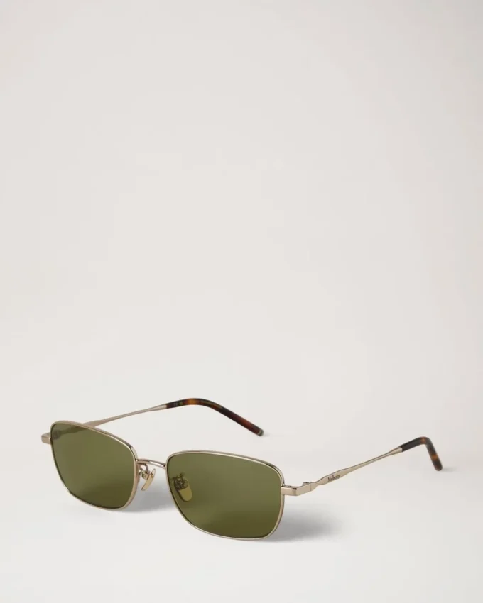 Ellis Sunglasses Mulberry Green Metal & Bio Acetate