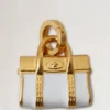 Enamel Bayswater Charm White & Gold Mixed Material Enamel Bayswater Charm White & Gold Mixed Material
