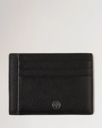 Farringdon Card Holder Black Small Pebble Grain