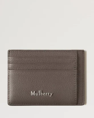 Farringdon Card Holder Taupe Brown Small Pebble Grain