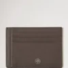 Farringdon Card Holder Taupe Brown Small Pebble Grain