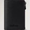 Farringdon Compact Wallet Black Small Pebble Grain