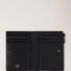 Farringdon Compact Wallet Black Small Pebble Grain